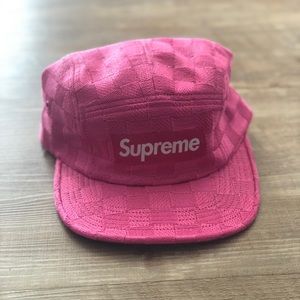 Supreme Checkered Camp Hat